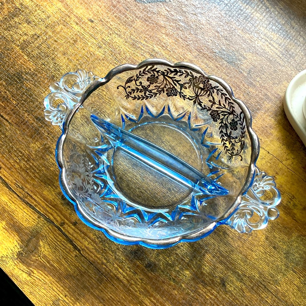 Gorgeous antique divided dish